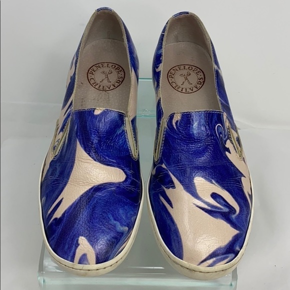 Penelope Chilvers Sz 39 Leather Slip On Sneaker - Picture 2 of 6